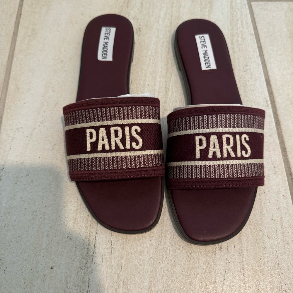 Steve Madden KNOX slides. *BRAND NEW* unworn.
